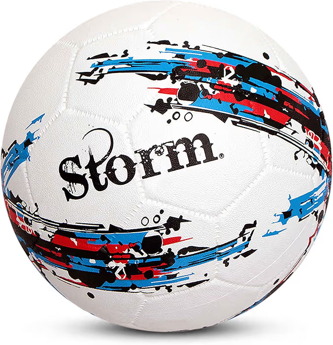 Nivia Storm White Moulded Football with Ball Pump Football - Size: 5 (Pack of 1, White)